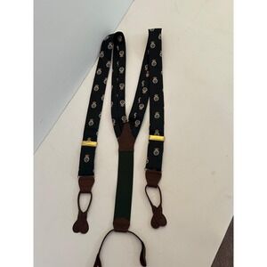Vintage Ralph Lauren Polo Crest Medallion Suspenders NOS in Package